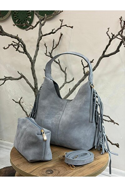 MaVaux Lea 100% Genuine Nubuck Leather, Elegant and Intricate Design Suede Ha...