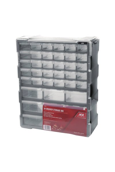 ACE Plastic 39 Drawer Storage Organizer (48 x 15.8 x 38 cm)