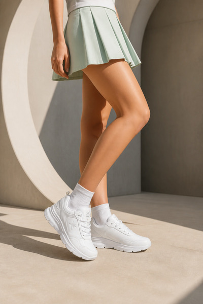 Kinetix Sy-6770 White Women's Daily Sneaker Comfort Casual Anatomical Sports ...