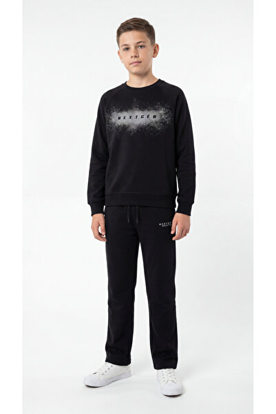 Mışıl Kids Nextgen Printed Boys' Top and Bottom Tracksuit Set