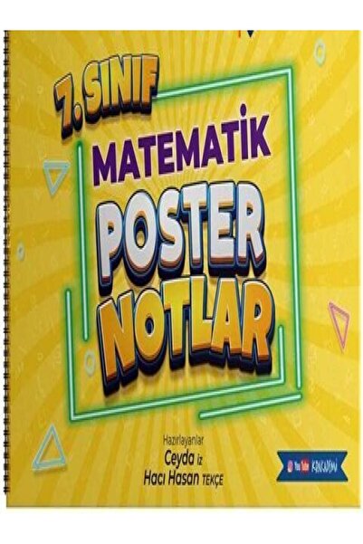 Omega Yayınları 7. Sınıf Matematik Poster Notlar (maarif model değildir)