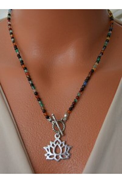 Stoneage Necklace - Silver Color -