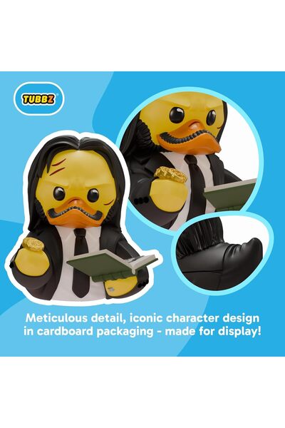 TUBBZ John Wick: Chapter 3 - John Wick (Boxed Edition) - Kutulu Baskı: John Wick Cosplaying Rubber Duck Vinil Figür - John Wick Hayranları için Resmi