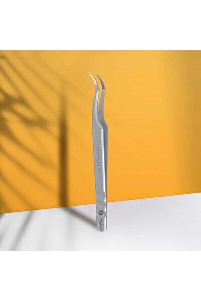 STALEKS Expert 45 Type 1 Professional Eyelash Extension Tweezers with Notches...