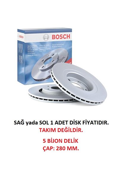ÖN FREN DİSK GOLF 4 BORA BEETLE 98-10 OCTAVİA 1 TOLEDO 2 LEON 1 AUDİ A3 8L1 96-03 0986478852 1