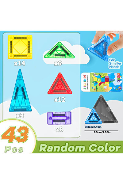 Choice 43pcs Montessori Educational Toys Magnetic Building Blocks Children DI...