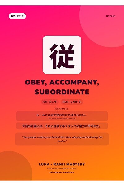 OEM Poster Infografic Kanji Ascultare, Supunere si Insotire, Carton 250g, A4
