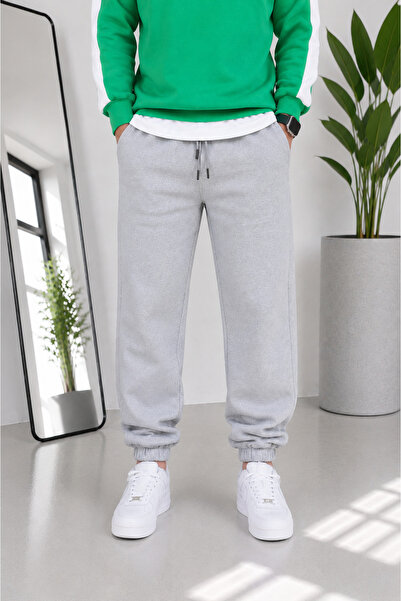 by fiyaka fashion Men's Winter 3-Thread Cotton Track Pants with Elastic Waist...