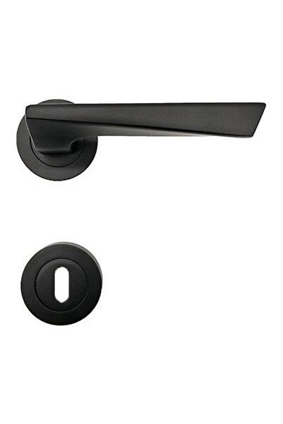 FREKANS Pyramid Badge Door Handle Matte Black Badge Room with Badge (Tk)