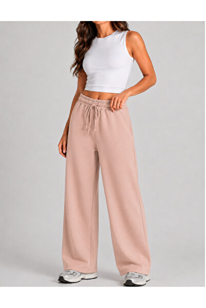 OrganicKid Dusty Rose Kadın Gül Kurusu Culotte Kesim Pantolon