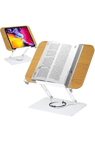 GENERAL Book Stand for Reading, Adjustable Book Holder with 360 Degree Rotati...