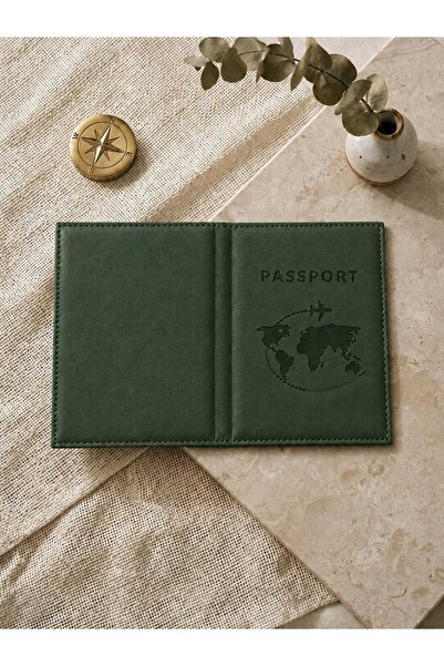 EFE DERİ Pasaport Kılıfı - Pasaport Kabı - Yeşil