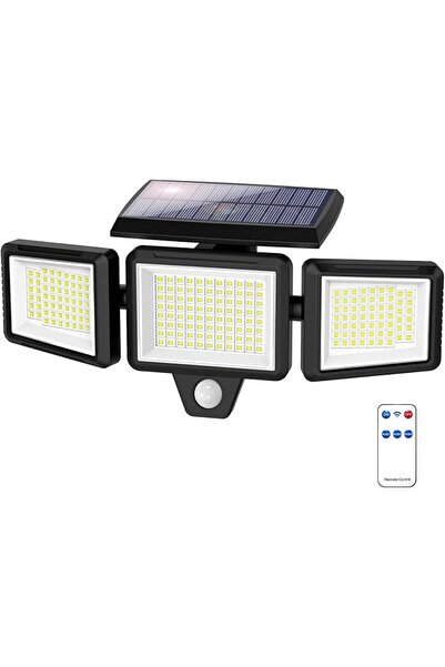 GENERAL أضواء تعمل بالطاقة الشمسية، 210 مصباح LED خارجي مزود بمستشعر حركة، 27...