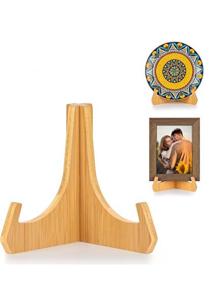 NALACAL Plate Stands For Display, 6 Inch Plate Holder Display Stand, Bamboo P...