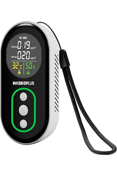 INKBIRDPLUS PM2.5 Indoor Air Quality Monitor, Portable PM2.5 PM10 and Tempera...
