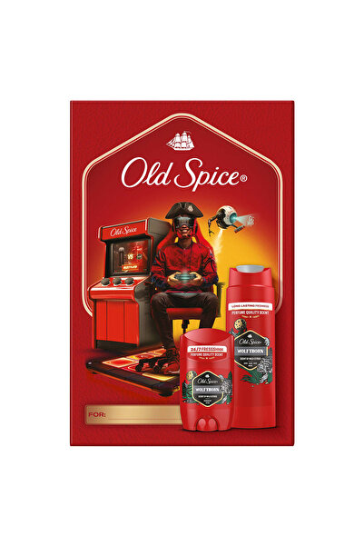 Old Spice Wolfthorn Erkek Hediye Seti: Stick Deodorant 50ml ve Duş Jeli ve Şa...