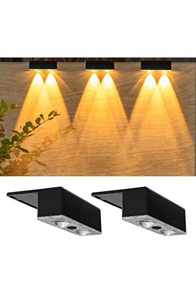 DMG TECH DMG Outdoor Solar Deck Lights, 2 LED Warm Light 3000K, IP65 Waterpro...