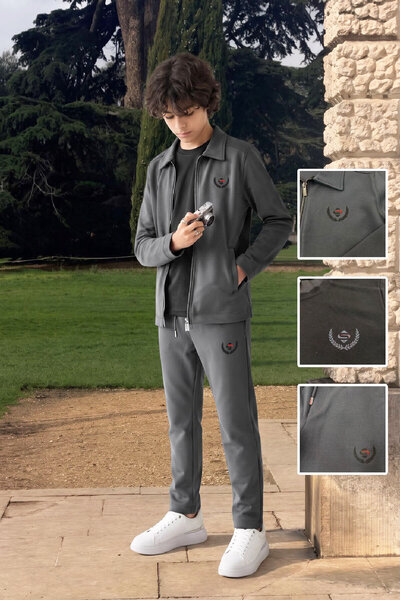 MODANINO Set 3 piese pentru băieți (Jachetă+Tricou+Pantaloni) 6-16 ani 12770SMP
