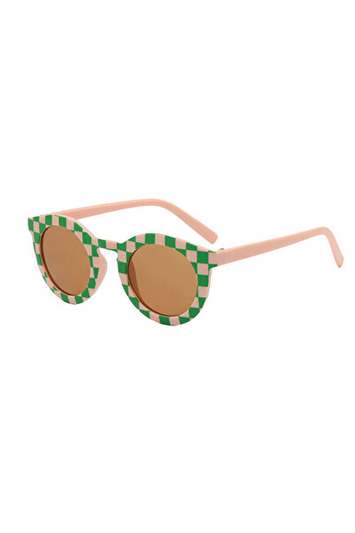 EFAYN.RO Ochelari de soare pentru copii, unisex, model vintage, rama cu impri...