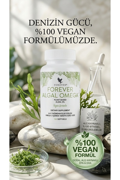 Forever Living Products Forever Algal Omega 3 Alg Yağından Elde Edilen Bitkis...