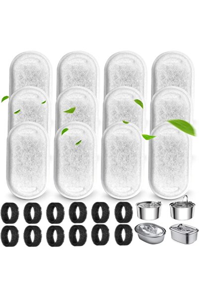 GENERAL 3.2L/2L Cat Water Fountain Filters Stainless Steel for Pet Water Disp...