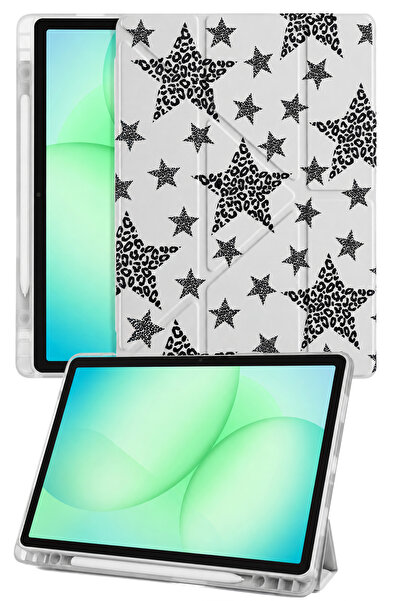 Auraks Galaxy Tab S9 / S9 FE/ S10 FE / S10 Lite Uyumlu Kalem Bölmeli Akıllı M...