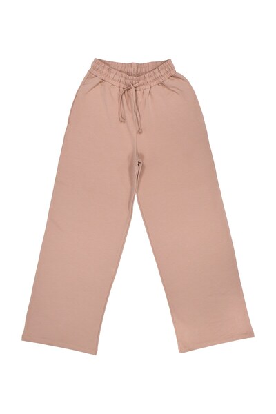 OrganicKid Dusty Rose Kadın Gül Kurusu Culotte Kesim Pantolon