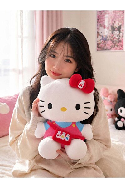 Hello Kitty Stuffed Plush Toy – Milk Bottle Crossbody Bag Design – 33cm Large...