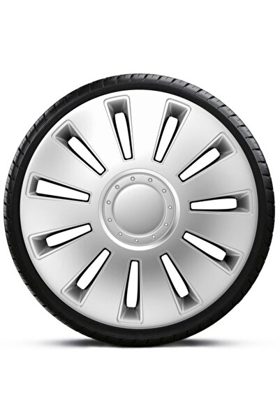 4Racing Car Σετ Καλυμμάτων Τροχών Silverstone 4 τεμαχίων 14 " Ασημί (140138)