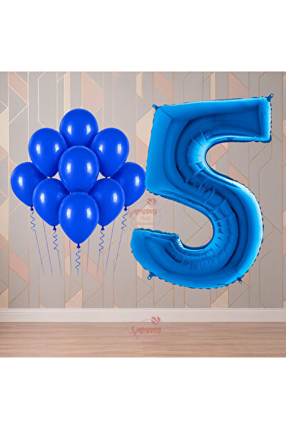 RÖNESANS PARTİ مجموعة حفلات عيد الميلاد ذات الطابع الأزرق لعمر 5 سنوات من رون...