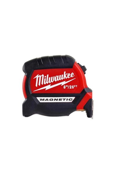 Milwaukee Şerit Metre Manayetik 8 mm 26 Metre