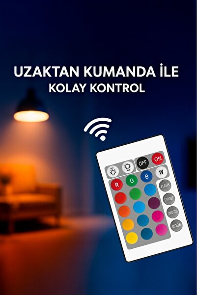 iThink Original Accessories RGB LED LAMBA KUMANDALI 16 RENK RENK DEĞİŞTİREN LAMBA LP-42