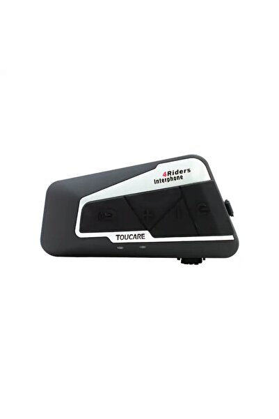 TOUCARE Intercom Moto Bluetooth T9S-4 Ultra pentru 8 utilizatori, Radio FM, I...