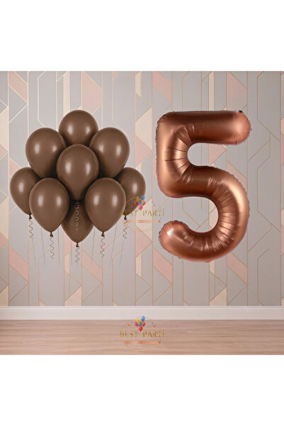 BEST PARTİ Best 5 Year Old Brown Themed Birthday Party Set