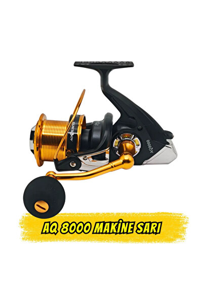 AQ 8000 Premium Surf Olta Makinesi - 18+1 Bilyeli (Sarı)
