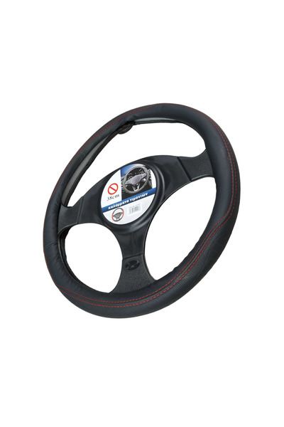 NO BRAND Κάλυμμα τιμονιού αυτοκινήτου - XY-051 - 122476 - Black/Red
