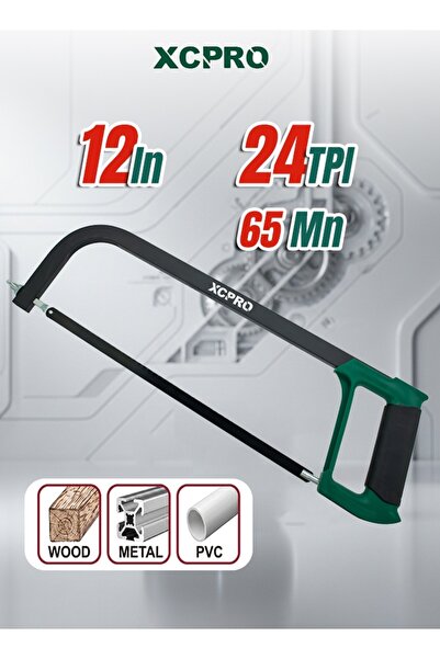 XCPRO Hacksaw Frame, Hack Saw, Metal Cutting Saw - 300mm 12 Inch Blade, 24 TP...