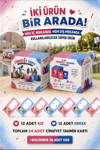 CİNSİYET BELİRLEME TOPU & TAHMİN KARTLARI