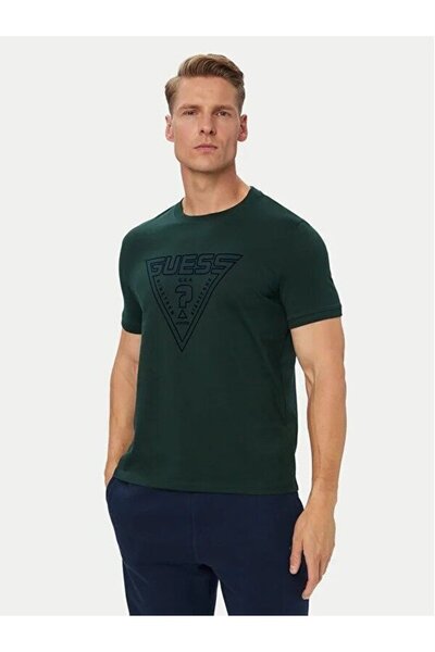 Guess Miken Erkek Aktif Regular Fit T-Shirt