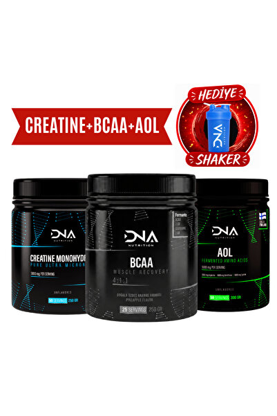 Dna Nutrition Creatine + Bcaa + AOL Paketi ( Creatine 250gr + Bcaa 250gr Anan...