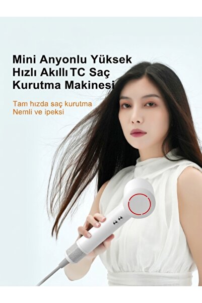 Pluzz X116 Se Mini Anyon Yüksek Hızlı Akıllı Ionic Saç Kurutma Makinesi Seti Yedek Başlık Ve Duvar Aparatı