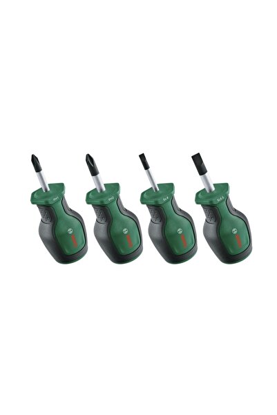 Bosch 1600A032UJ Düz ve Yıldız Uçlu Topaç Tornavida Takımı 4 Parça