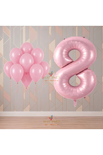 BEST PARTİ Best 8 Year Old Pink Themed Birthday Party Set