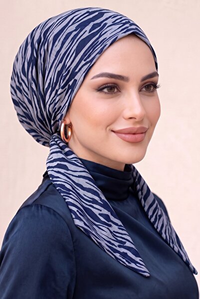 hadiora وشاح عملي جاهز للارتداء بنمط حمار وحشي