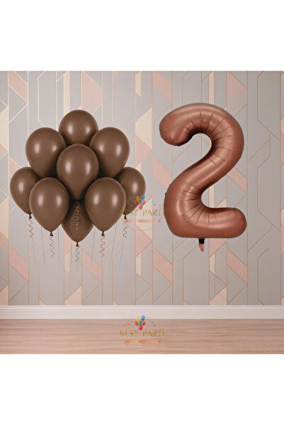 BEST PARTİ Best 2 Year Old Brown Themed Birthday Party Set