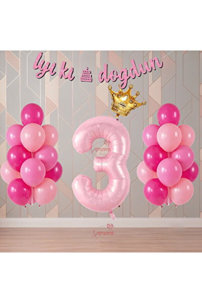 RÖNESANS PARTİ Renaissance Pink Color Themed Birthday Party Set with Figures ...