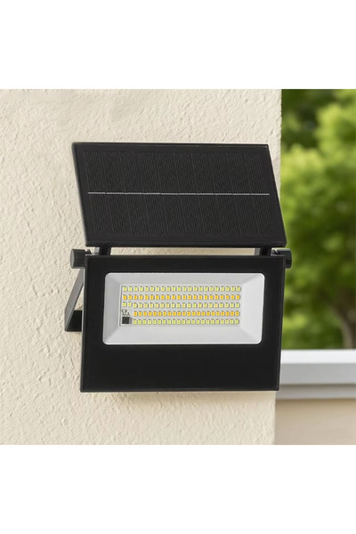 gaman Güneş Enerjili LED Projektör 60W Solar Aydınlatma Lamba 180 Lümen Su Toz Geçirmez