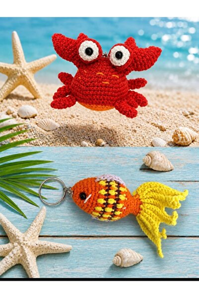 Generic Brand الكركند تشيروب 🦀   الأسماك 🐠   سلسلة مفاتيح بتصميم جذاب
