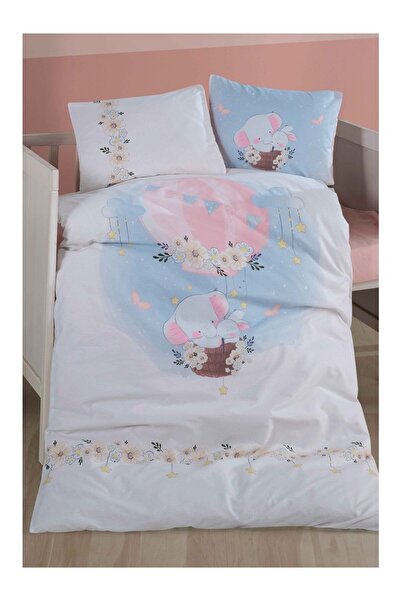 ROYAM Clasy 100% Cotton Baby Duvet Cover Set Bambi V1 Powder