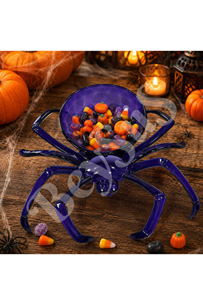 BeySüS Dozator de bomboane de Halloween în formă de păianjen, mov